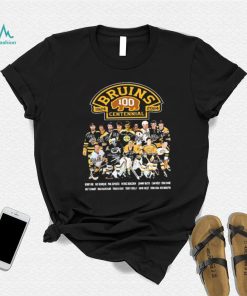 Legends Boston Bruins 100th Centennial 1924 2024 Signatures Shirt