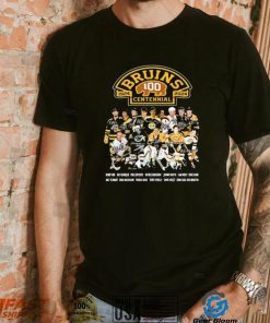 Legends Boston Bruins 100th Centennial 1924 2024 Signatures Shirt