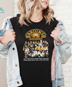 Legends Boston Bruins 100th Centennial 1924 2024 Signatures Shirt