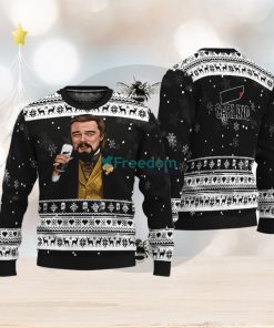 Leonardo Dicaprio Drink Beer Carling Black Funny Ugly Christmas Sweater Gift For Fans