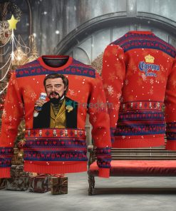 Leonardo Dicaprio Drink Beer Corona Extra Red Funny Ugly Christmas Sweater Gift For Fans