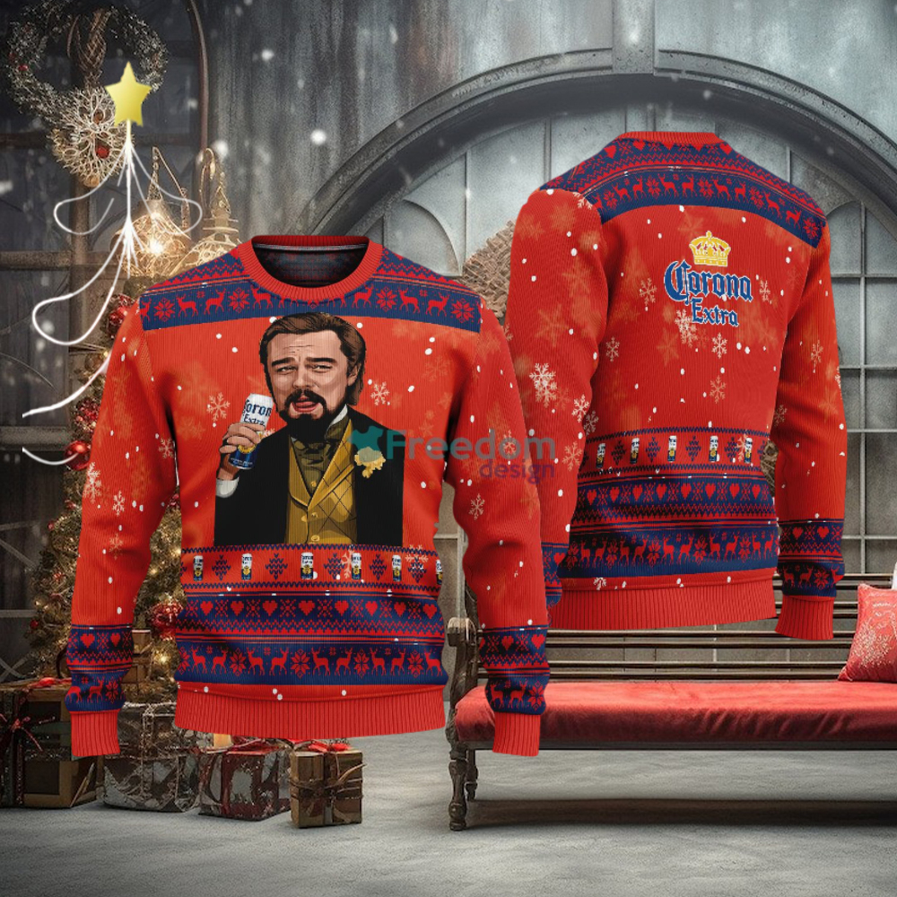 Dicaprio ugly best sale christmas sweater