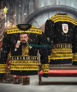 Leonardo Dicaprio Drink Beer Spaten Black Funny Ugly Christmas Sweater Gift For Fans