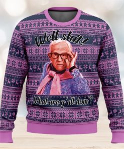 Leslie Jordan Well Shit Ugly Christmas Sweater