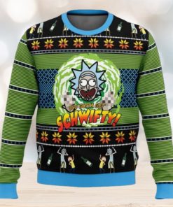 Lets Get Schwifty Rick and Morty Ugly Christmas Sweater