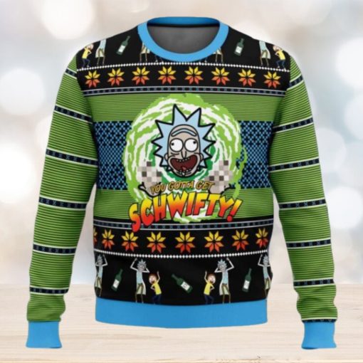 Lets Get Schwifty Rick and Morty Ugly Christmas Sweater