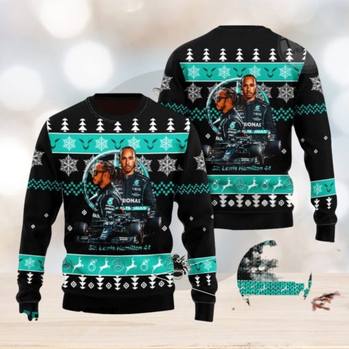 Lewis Hamilton F1 3D Ugly Christmas Sweater Christmas Gift Men And Women 2023 Sweater