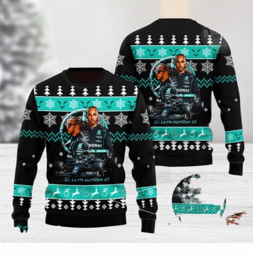 Lewis Hamilton F1 3D Ugly Christmas Sweater Christmas Gift Men And Women 2023 Sweater