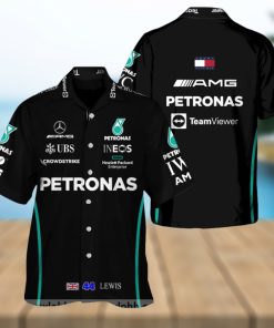 Lewis Hamilton Mercedes F1 Hawaiian Shirt