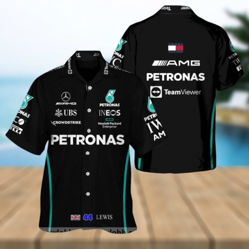 Lewis Hamilton Mercedes F1 Hawaiian Shirt