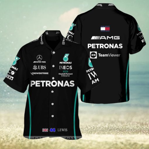 Lewis Hamilton Mercedes F1 Hawaiian Shirt