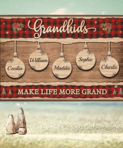 Life Is Better With Grandkids Personalized Horizontal Poster