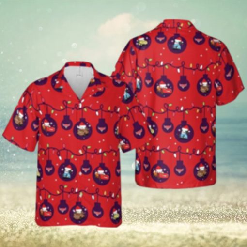 Lightning Mcqueen Mater Hawaiian Disney Christmas Cars Ornaments Shirt