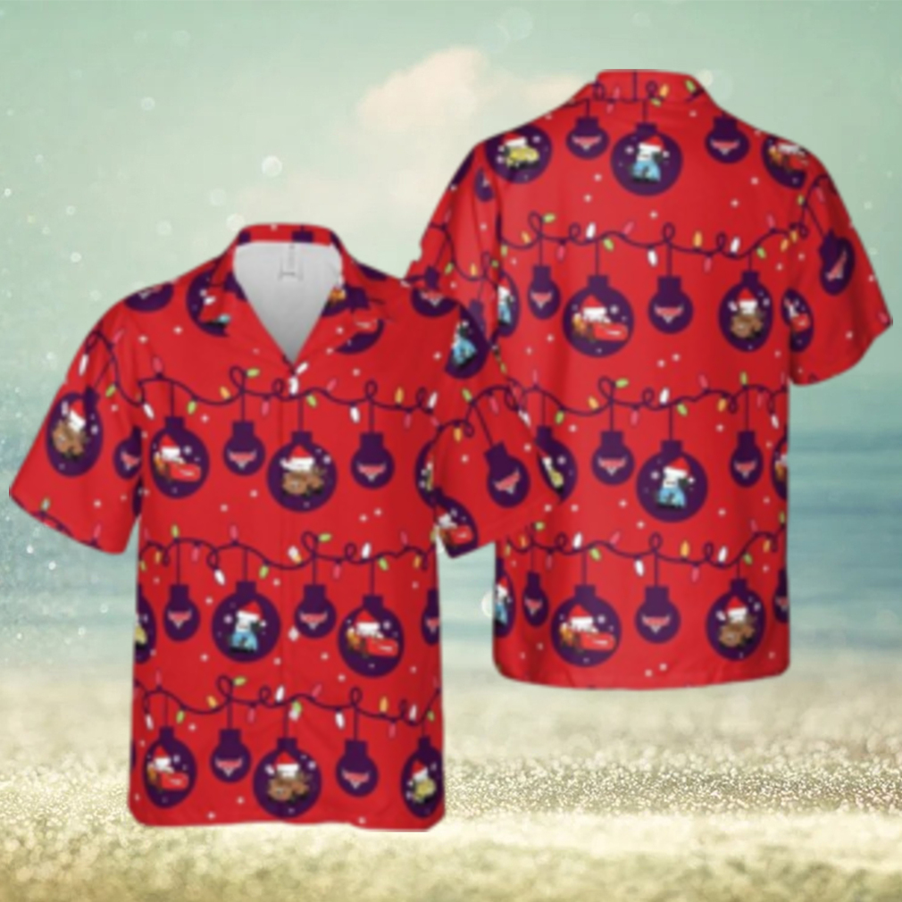 Lightning Mcqueen Mater Hawaiian Disney Christmas Cars Ornaments Shirt Lightning Mcqueen Mater Hawaiian Disney Christmas Cars Ornaments Shirt