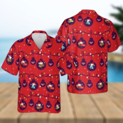 Lightning Mcqueen Mater Hawaiian Disney Christmas Cars Ornaments Shirt