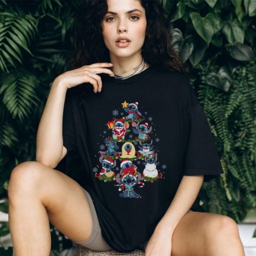 Lilo & Stitch christmas tree T shirt