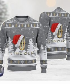 Lincoln Santa Hat Pattern Ugly Christmas Sweater For Men And Women