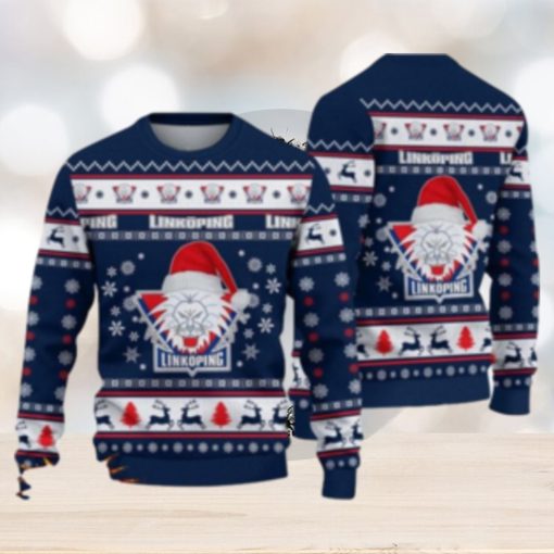 Linkoping HC 3D Ugly Christmas Sweater For Men And Women Sport Fans