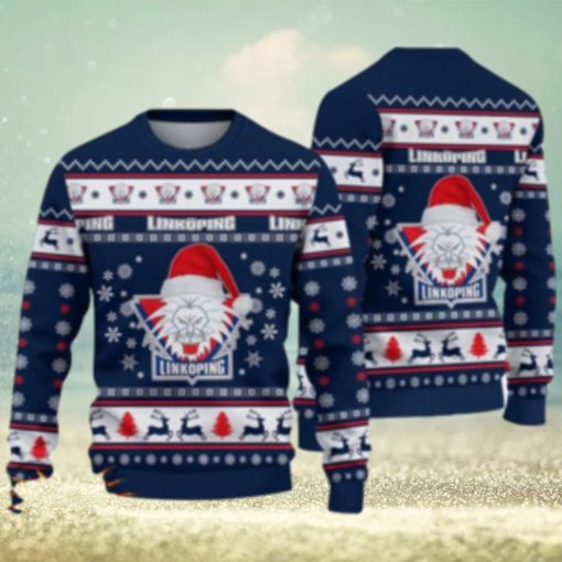 Linkoping HC 3D Ugly Christmas Sweater For Men And Women Sport Fans