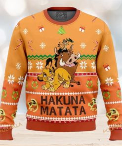 Lion King Pumba Ugly Christmas Sweater, Family & Friends Funny Festive Wear