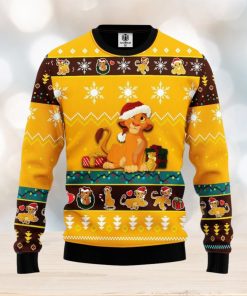 Lion King Ugly Christmas Sweater Simba Lion King Xmas Animal Kingdom Christmas Movie Christmas