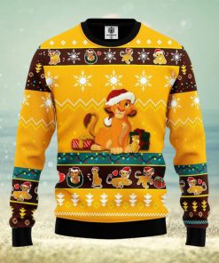 Lion King Ugly Christmas Sweater Simba Lion King Xmas Animal Kingdom Christmas Movie Christmas