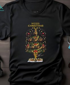 Lionel Messi 8 ballon d'or pine tree christmas shirt