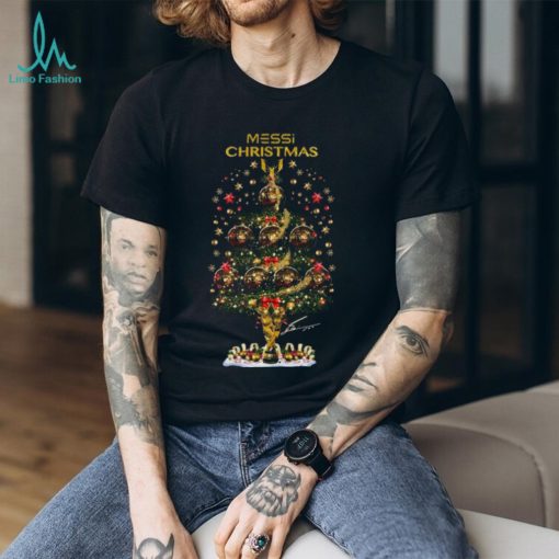 Lionel Messi 8 ballon d’or pine tree christmas shirt