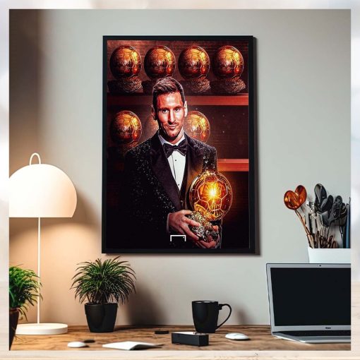 Lionel Messin Wins Eight Ballon D’Or Home Decor Poster Canvas