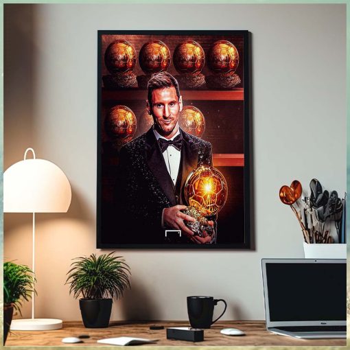 Lionel Messin Wins Eight Ballon D’Or Home Decor Poster Canvas