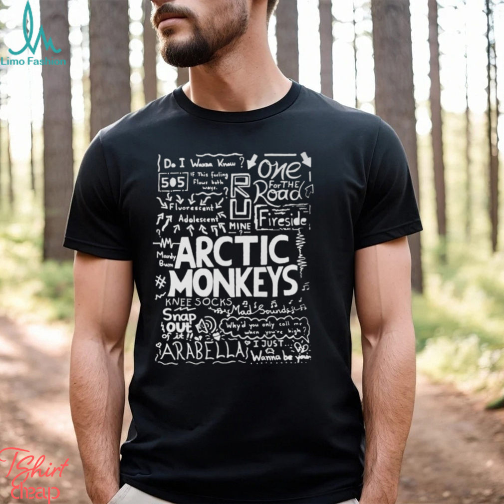 List Songs Arctic Monkeys T Shirt List Songs Arctic Monkeys T Shirt