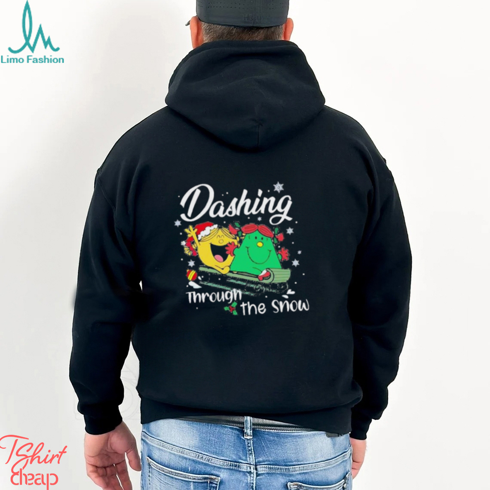 Little Miss dashing through the snow Christmas shirt Little Miss dashing through the snow Christmas shirt
