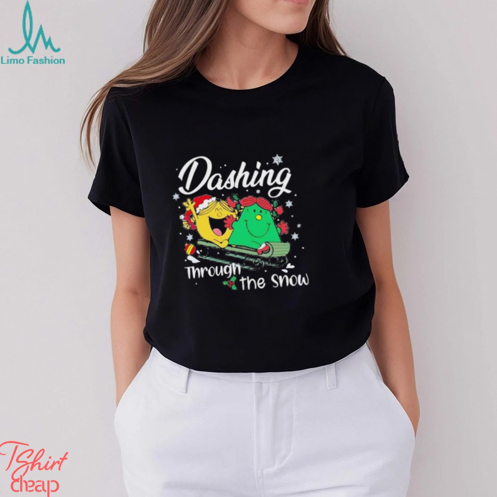 Little Miss dashing through the snow Christmas shirt Little Miss dashing through the snow Christmas shirt