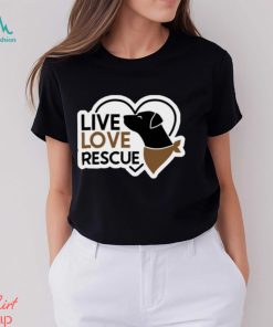 Live Love Rescue Dog Ladies' T Shirt