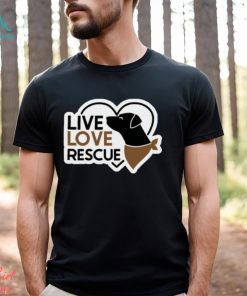 Live Love Rescue Dog Ladies' T Shirt