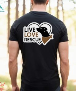Live Love Rescue Dog Ladies' T Shirt