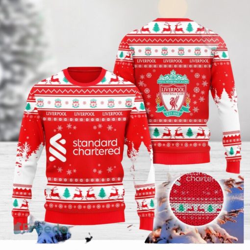 Liverpool Football Club 3D Ugly Christmas Sweater Christmas Gift Men And Women 2023 Sweater