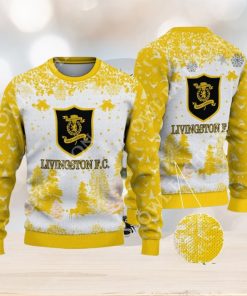 Livingston F.C. SPFL Scottish Snow Fall Pine Ugly sweater