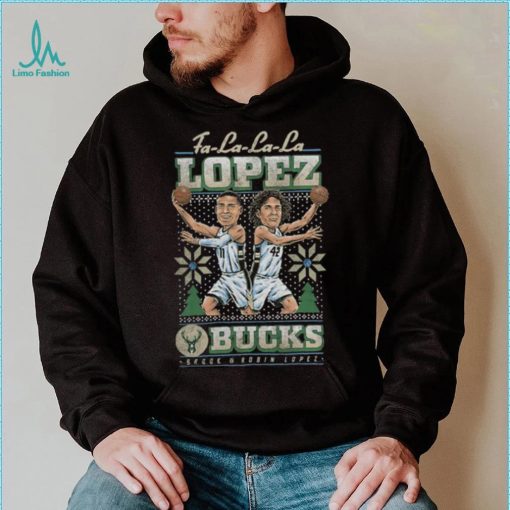 Lopez Brothers Milwaukee Bucks Holiday Lopez Brothers It’s Christmas Time Shirt