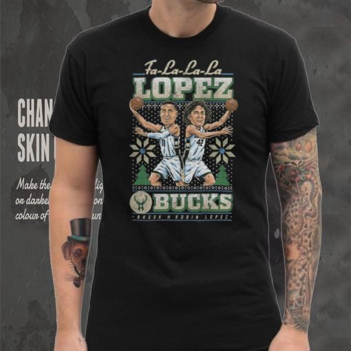 Lopez Brothers Milwaukee Bucks Holiday Lopez Brothers It’s Christmas Time Shirt