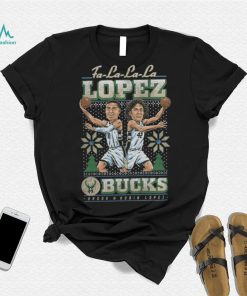 Lopez Brothers Milwaukee Bucks Holiday Lopez Brothers It's Christmas Time Shirt