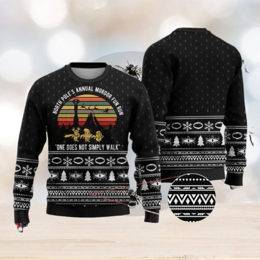 Lord Of The Rings Christmas Mordor Fun Run Ugly Christmas Sweaters