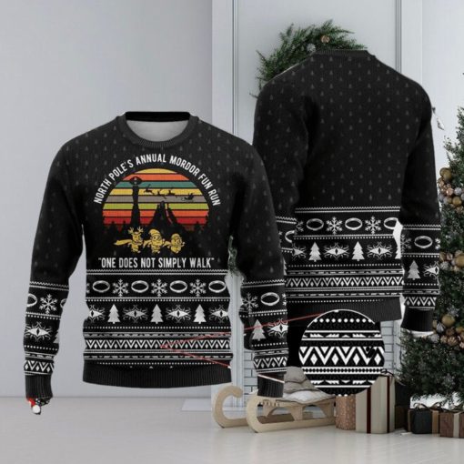 Lord Of The Rings Christmas Mordor Fun Run Ugly Christmas Sweaters