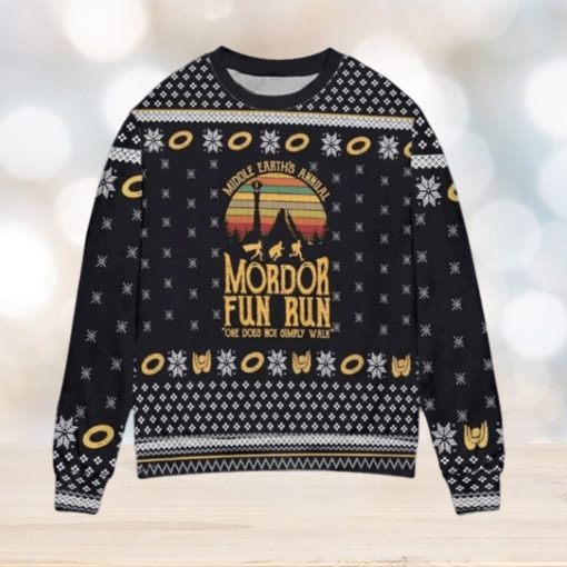 Lord Of The Rings Middle Earth Is Annual Mordor Fun Run Ugly Sweater