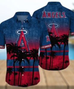 Los Angeles Angels MLB Logo Coconut Tropical Hawaiian Shirt Beach Gift For Fans