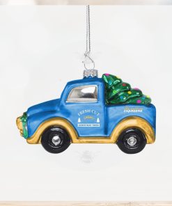 Los Angeles Chargers Blown Glass Truck Ornament