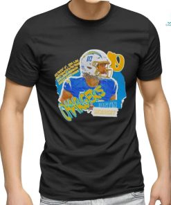 Los Angeles Chargers Justin Herbert Football Paper T Shirt
