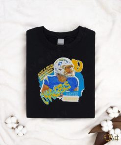 Los Angeles Chargers Justin Herbert Football Paper T Shirt