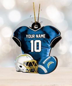 Los Angeles Chargers NFL Sport Ornament Custom Name And Number