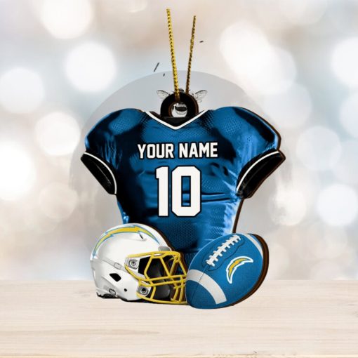 Los Angeles Chargers NFL Sport Ornament Custom Name And Number